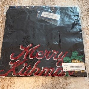 Kithmas Needlepoint Black Graphic T-Shirt size XL